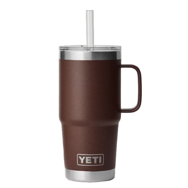 YETI Rambler 739 mL Straw Mug with Straw Lid - Wetlands Brown