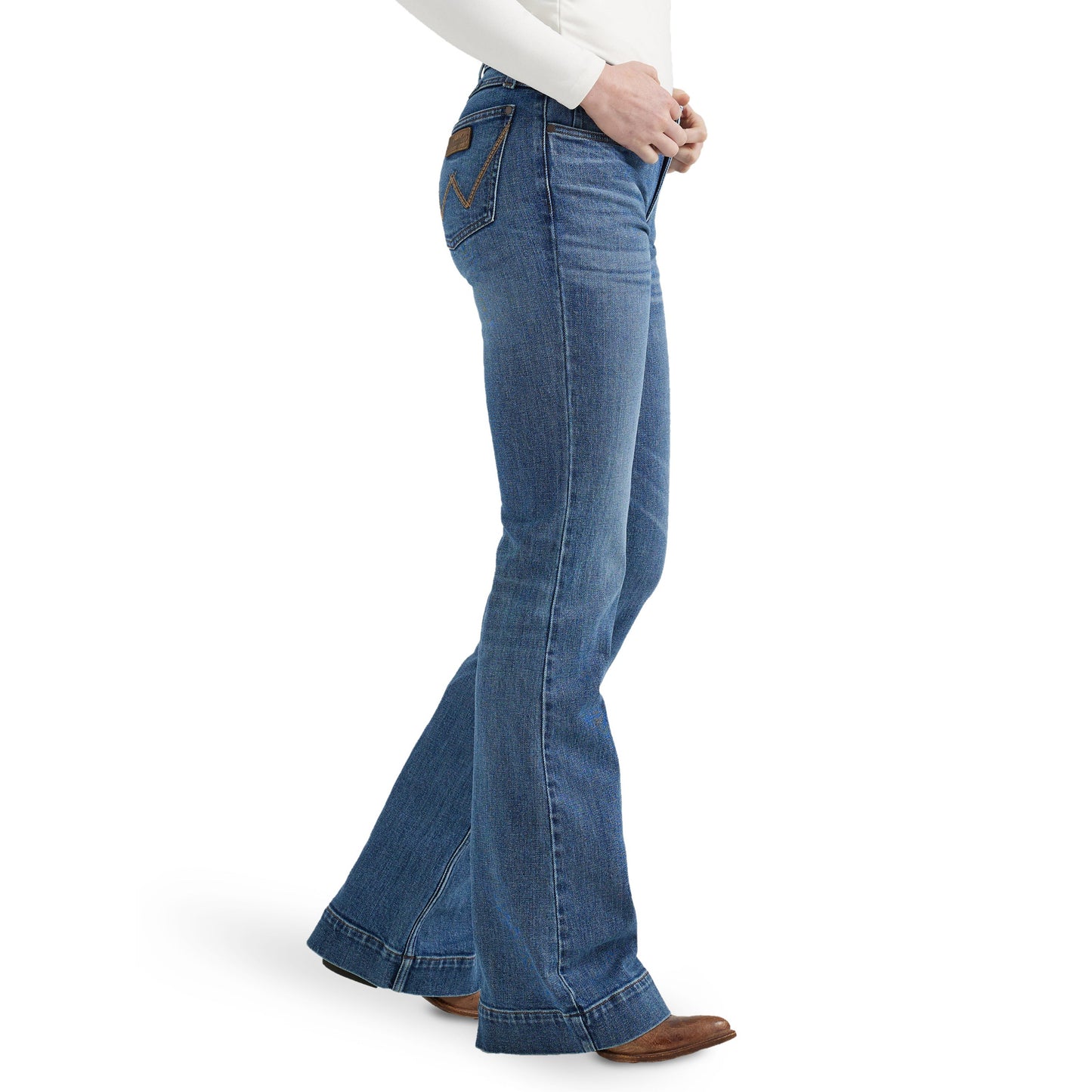 Wrangler Women's HO24 West Retro Mae Trouser- Iris