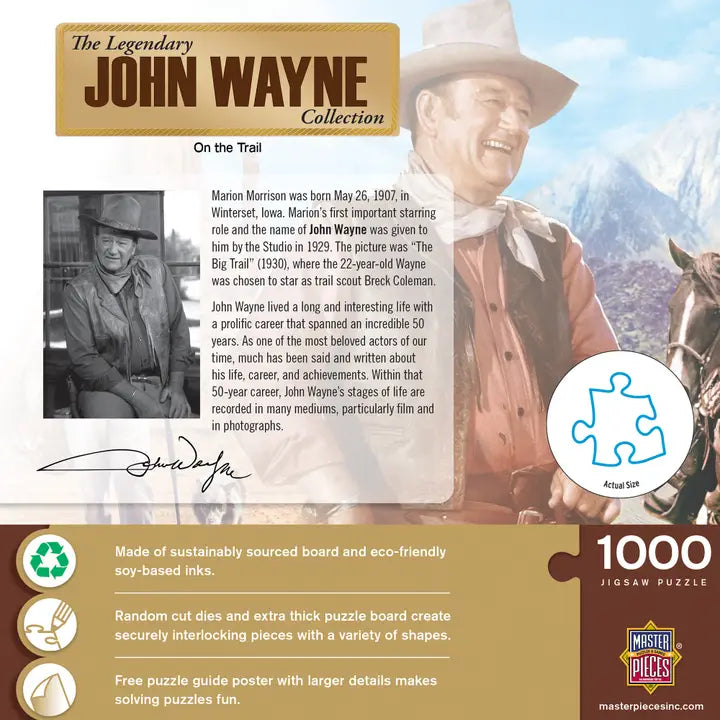 John Wayne-On the Trail 1000 Piece Puzzle