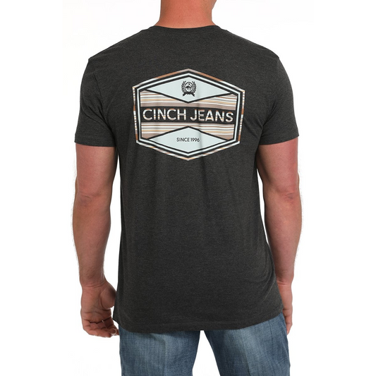 Cinch Men's Short Sleeve Tee Shirt- Black