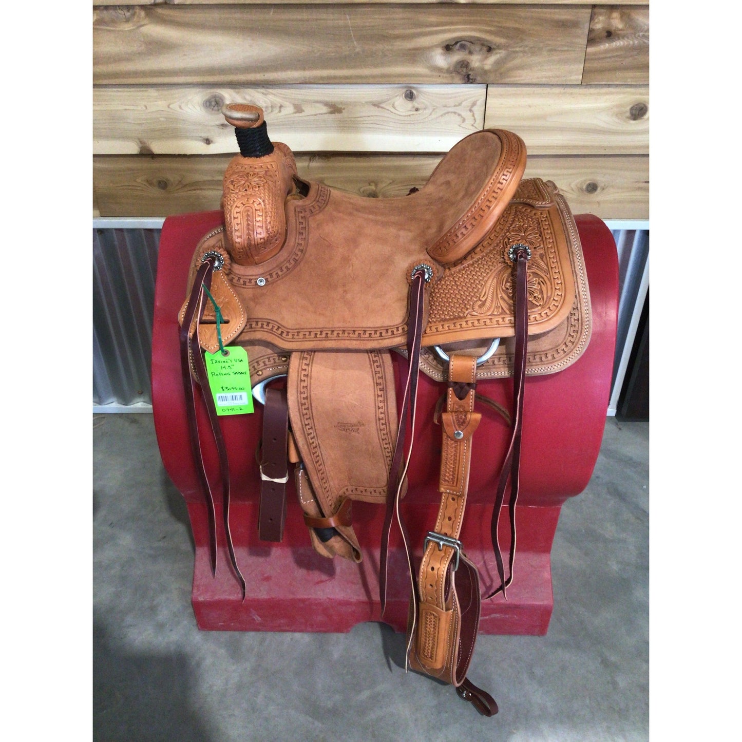 Irvine's 14.5" USA. Roping Saddle