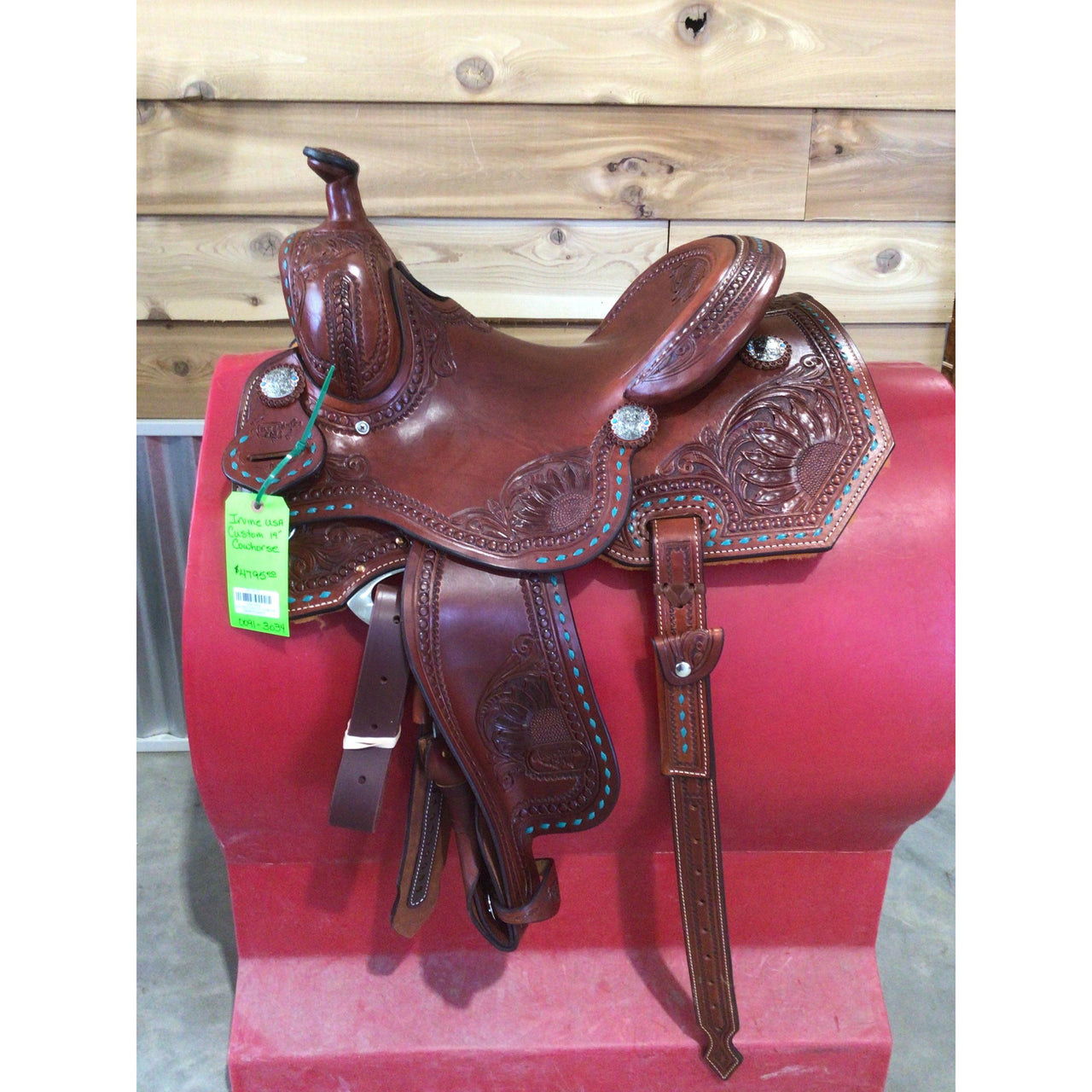 Irvine USA Custom 14" Cowhorse Saddle-Buckstitch