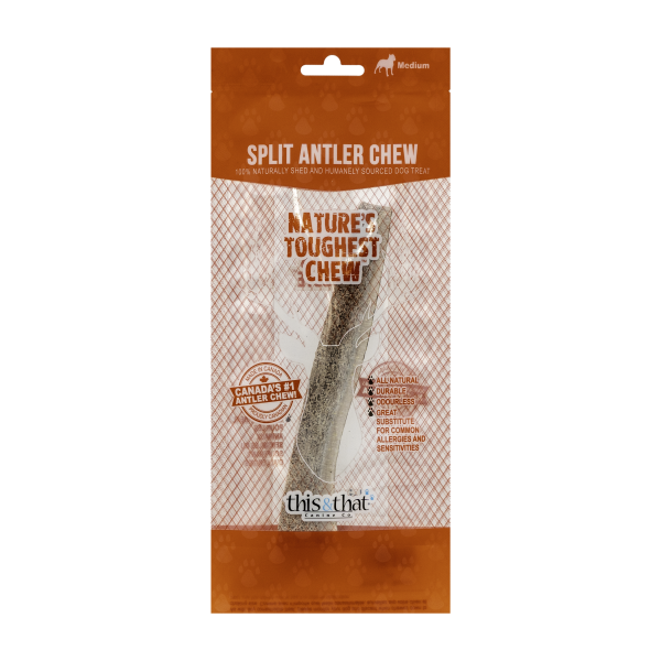 this & That Split Antler Chew Medium 6.5"