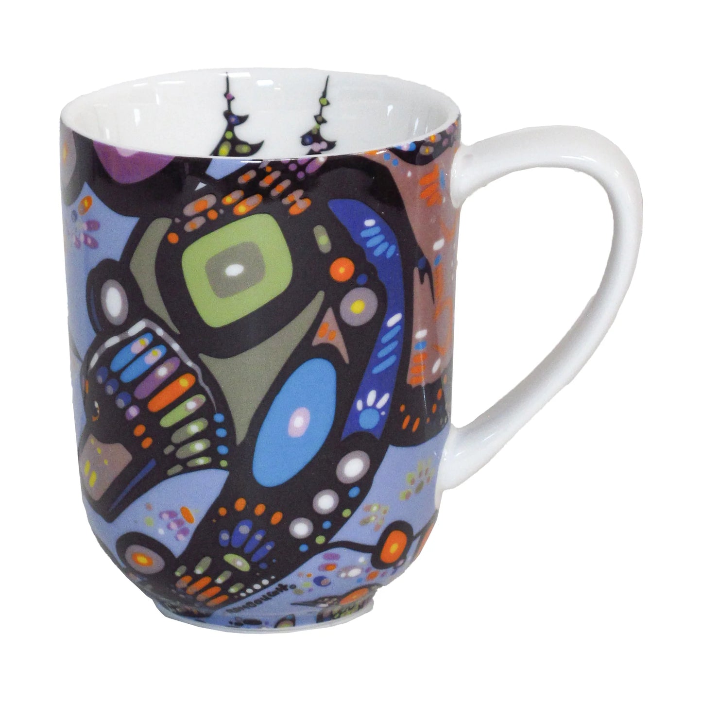 John Rombough Bear Porcelain Decal Mug- 10 oz