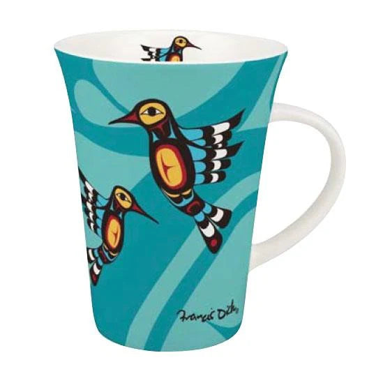 Francis Dick Hummingbird Porcelain Mug- 10 oz