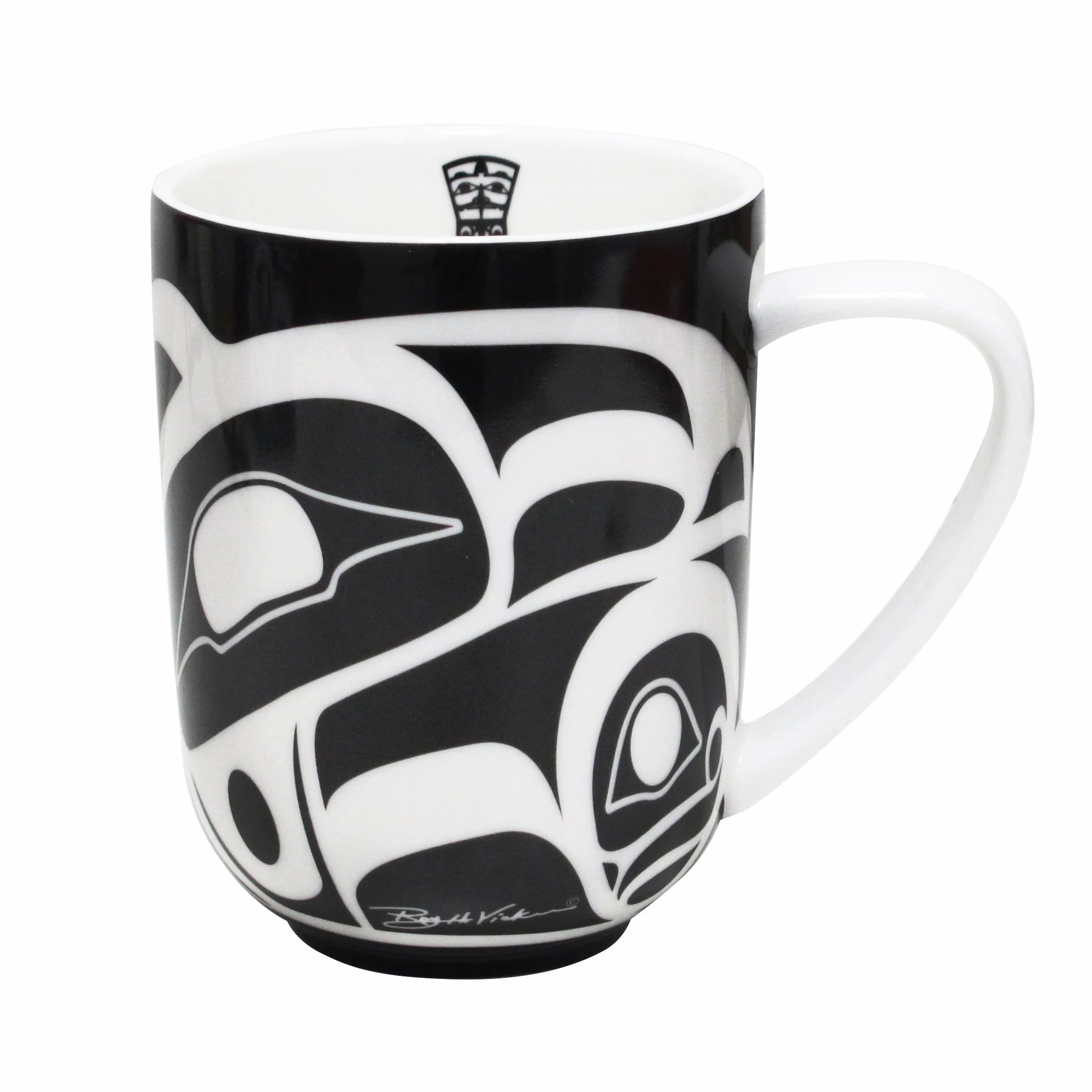 Roy Henry Vickers Raven 10 oz Porcelain Mug - Black/White – Irvine Tack ...