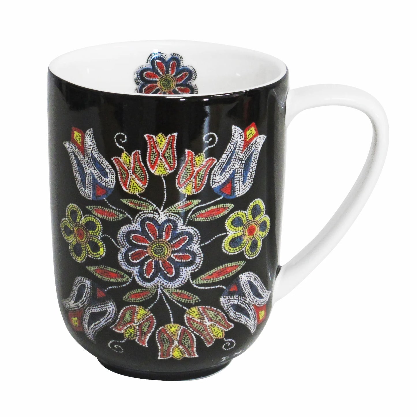 Deb Malcolm Silver Threads Porcelain Mug- 10 oz
