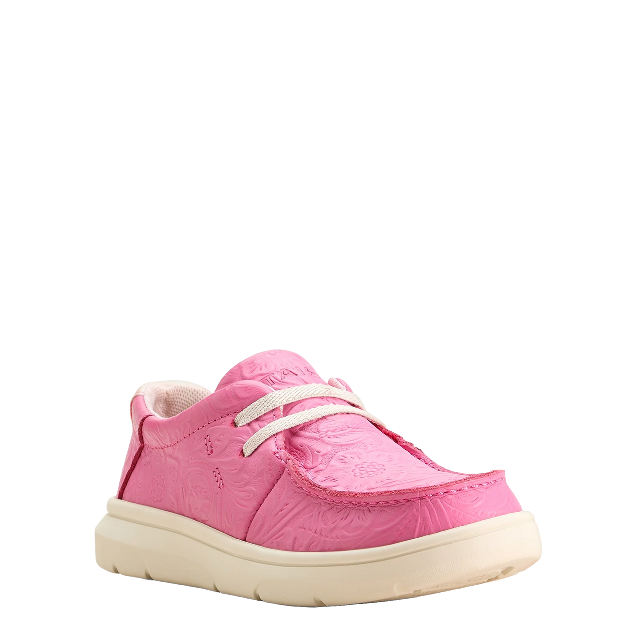 Ariat Youth Hilo Shoes - Hot Pink Floral Embossed