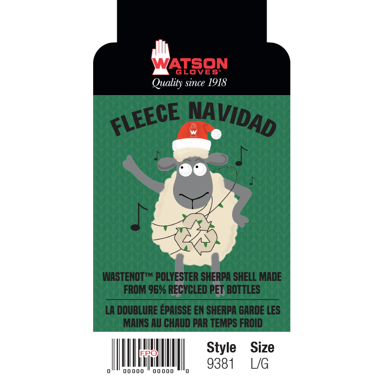 Watson Fleece Navidad Wastenot Gloves