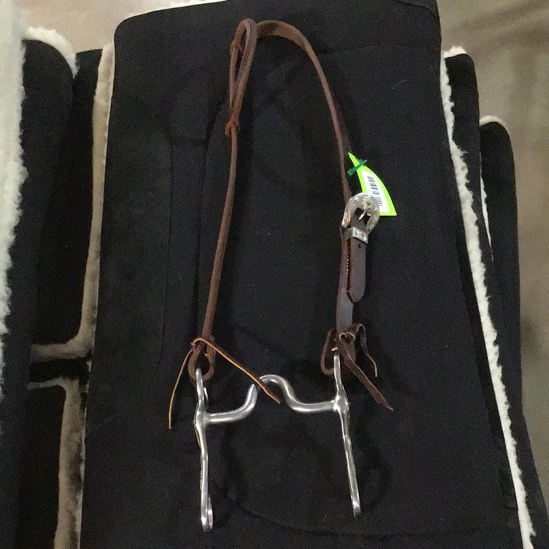 Headstall w/Shanked Floral Bit