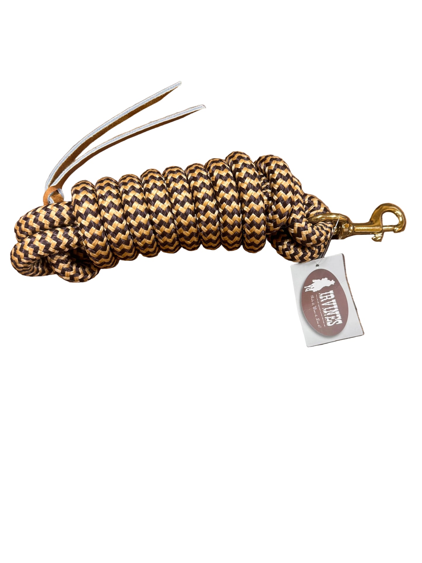 Irvine Cow Lead 9 ft 5/8" Lead w/Brass Plated Bolt Snap (Mixed Colours)