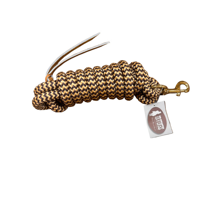 Irvine Cow Lead 9 ft 5/8" Lead w/Brass Plated Bolt Snap (Mixed Colours)