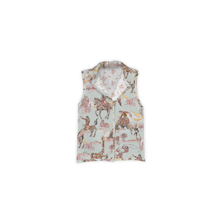 Ida Mae Home Women's Birdie Sky Ruby Vest - Multiple Colours