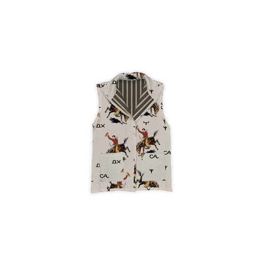 Ida Mae Home Lazy J Linen Ruby Vest-Multiple Colours