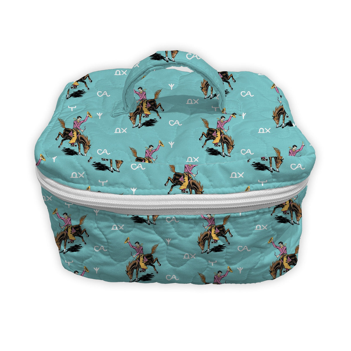 Ida Mae Home Lazy J Travel Case- Turquoise