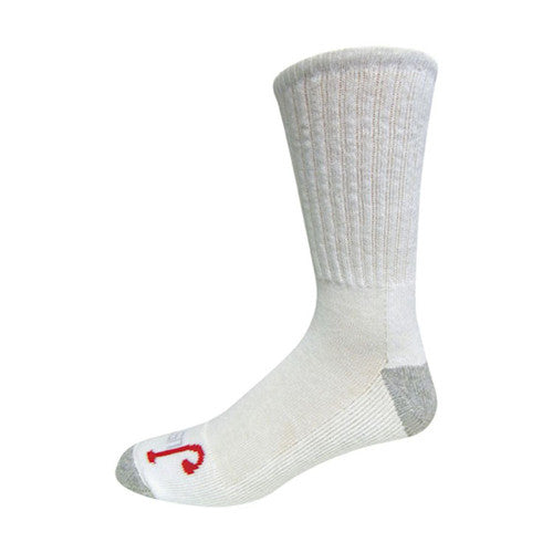 Justin Half Cushion Cotton Crew White 3 Pack