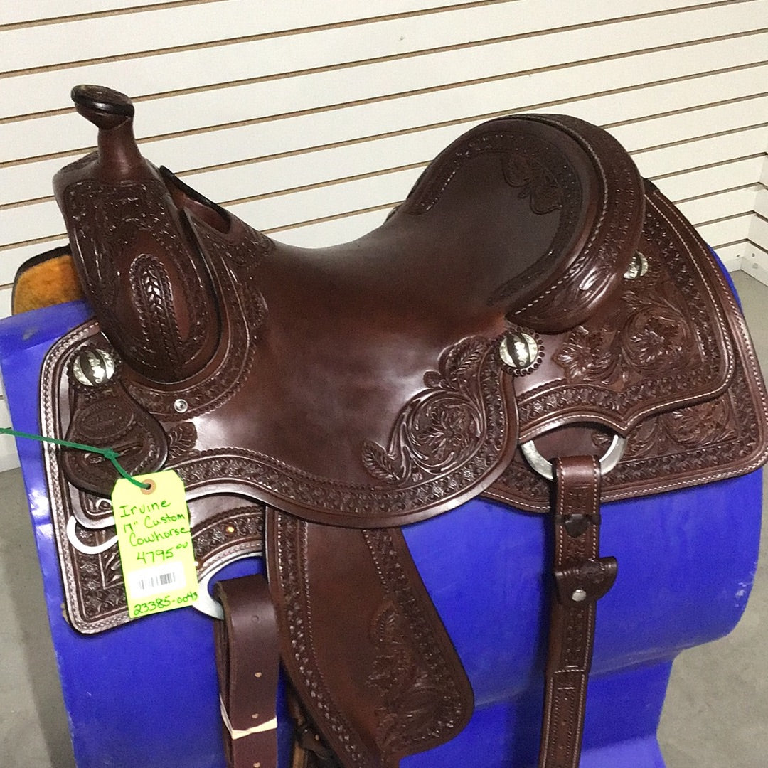 Irvine Custom 17" Cowhorse Saddle