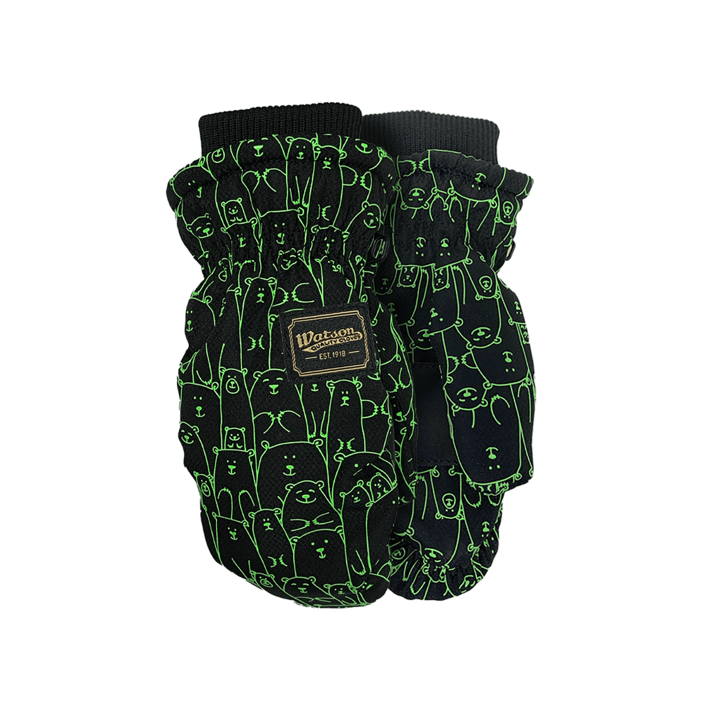 Watson Gloves L'il Bear Kids Mitts Green X-Small