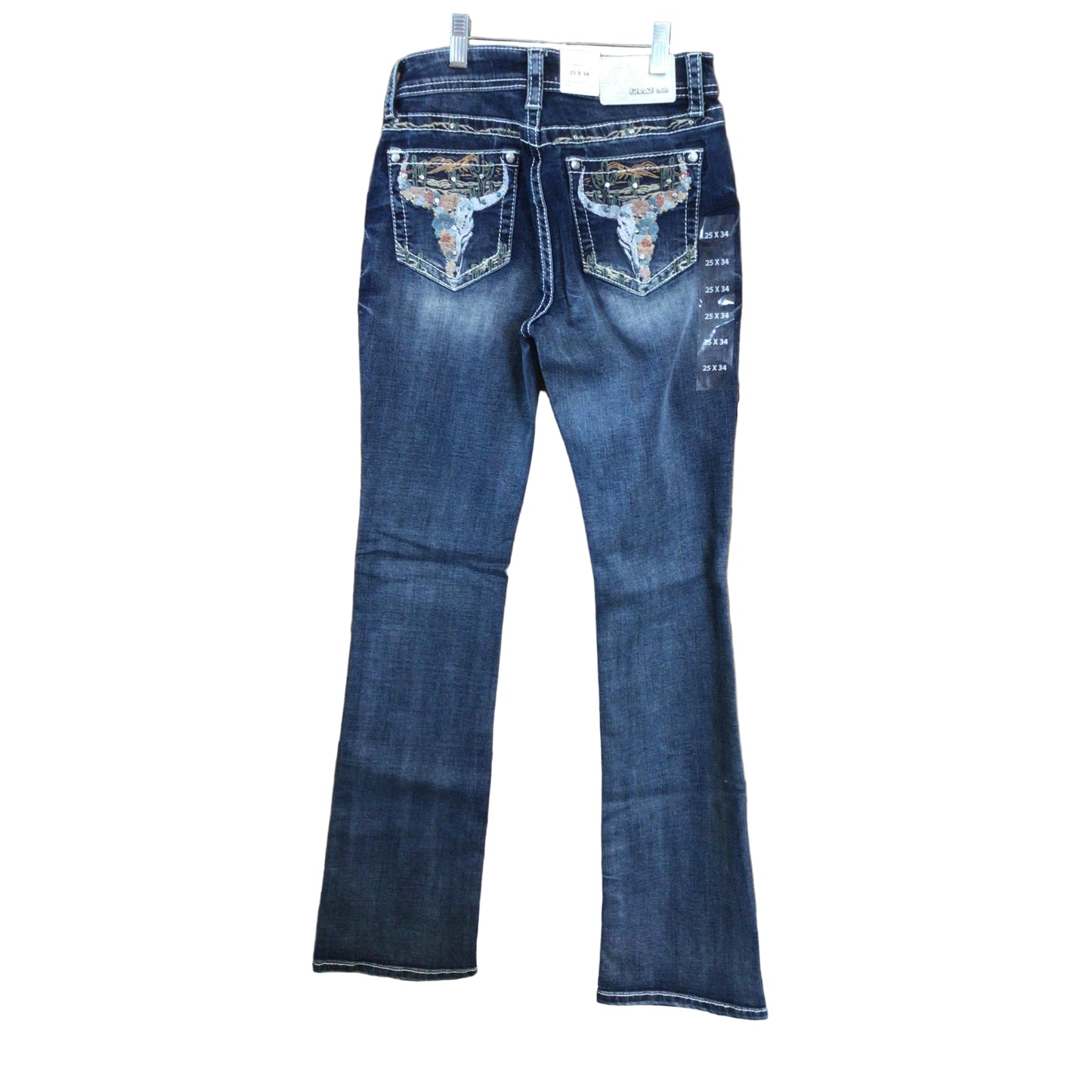Grace in LA Women's Steer Head Jeans