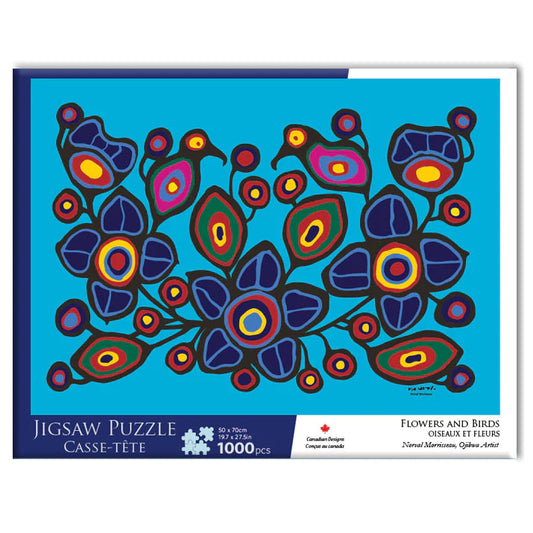 Norval Morrisseau Flowers and Birds  1000 pc Jigsaw Puzzle