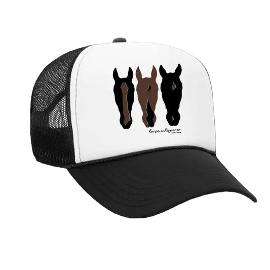 Rodeo Hippie Horse Whisperer Cap - Black/White