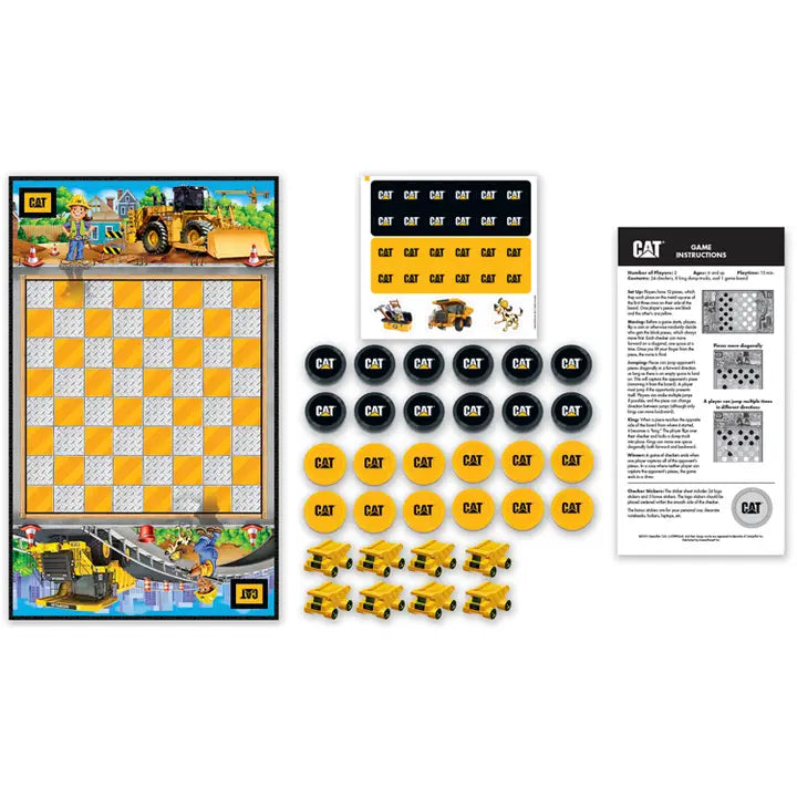 Caterpillar Checkers Board Game