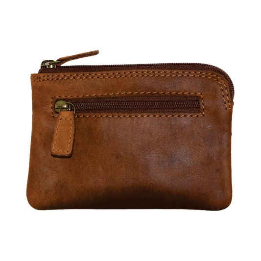 Rugged Earth Leather Change Wallet