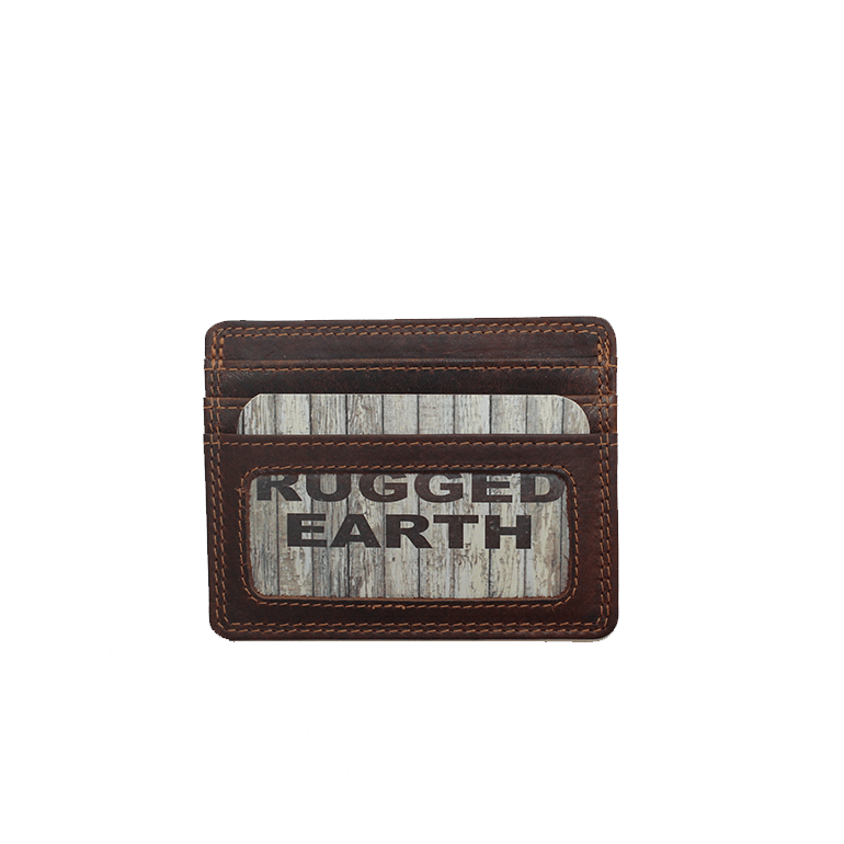 Rugged Earth Leather Credit Card Holder