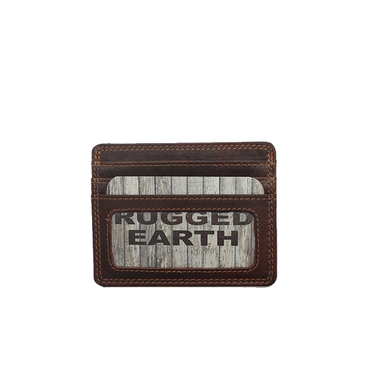 Rugged Earth Leather Credit Card Holder