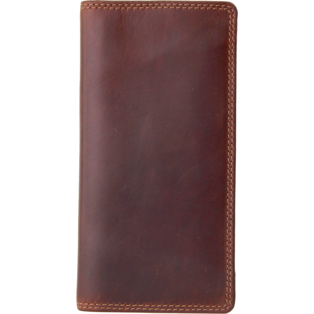 Rugged Earth Men's Leather Fold Over Wallet - Brown