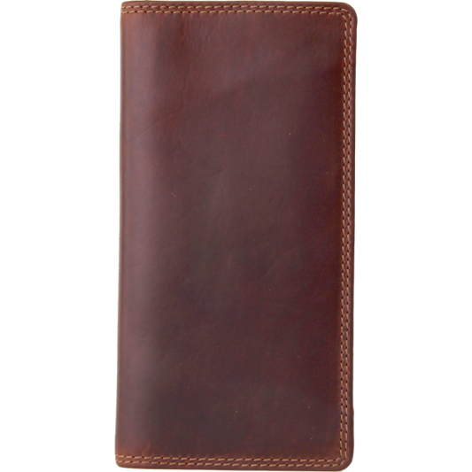 Rugged Earth Men's Leather Fold Over Wallet - Brown