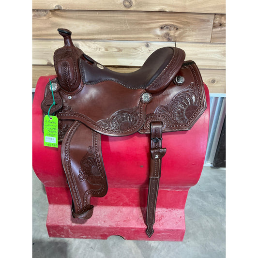 R. Ruelas Custom 16" Cowhorse Saddle