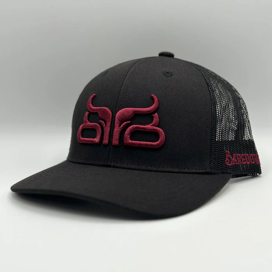 Baredown Brand Crimson Black/Burgandy-Curved
