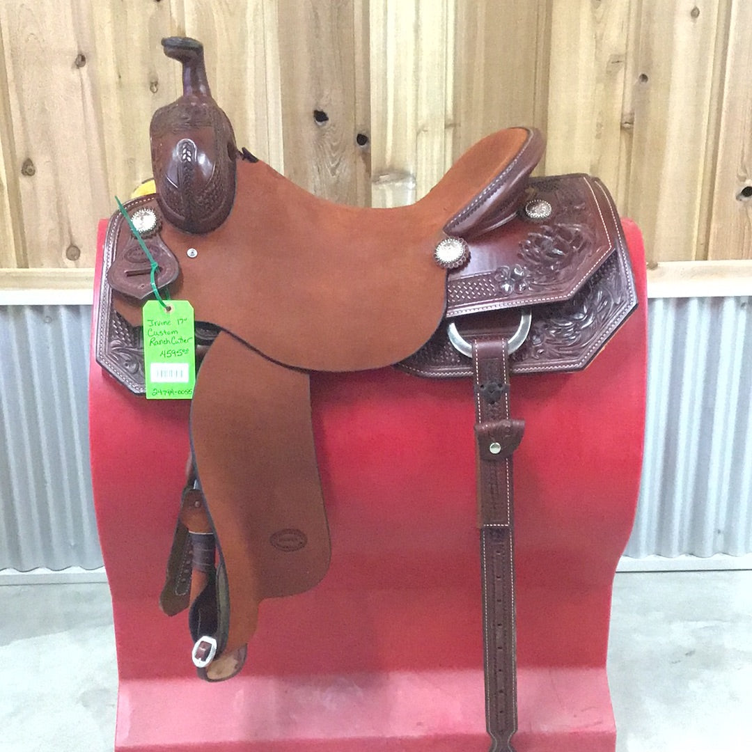 Irvine   17"   Custom Ranch Cutting Saddle