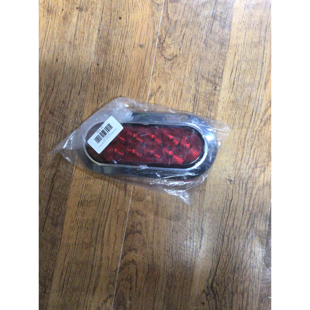 4-Star Red Tail Light w/Chrome Trim