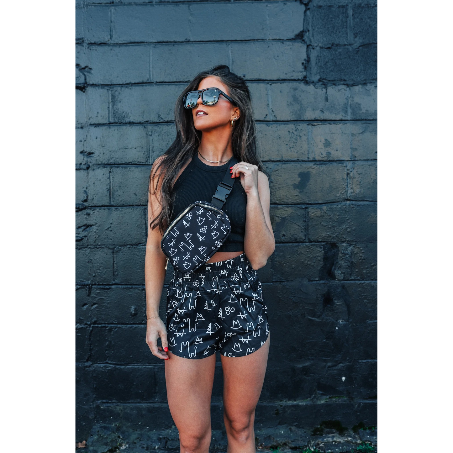 The Front Porch Label Shorts - Black Brand