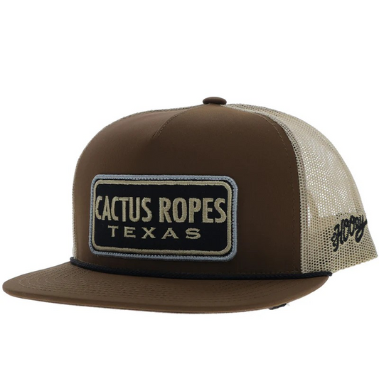 Hooey Cactus Ropes Trucker Cap - Brown/Tan