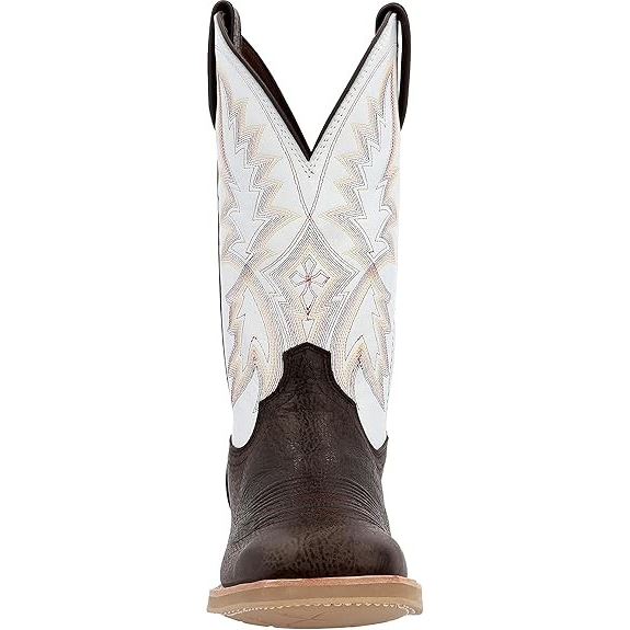 **Durango Men's Oth 12" Western Boot Chocolate Brown/White