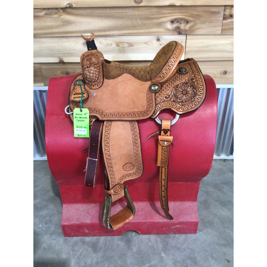 Irvine  14" All Around Saddle-Antique