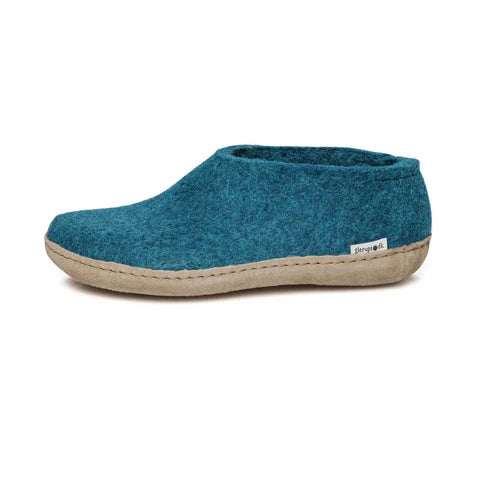 Glerups Leather Sole Shoes - Petrol