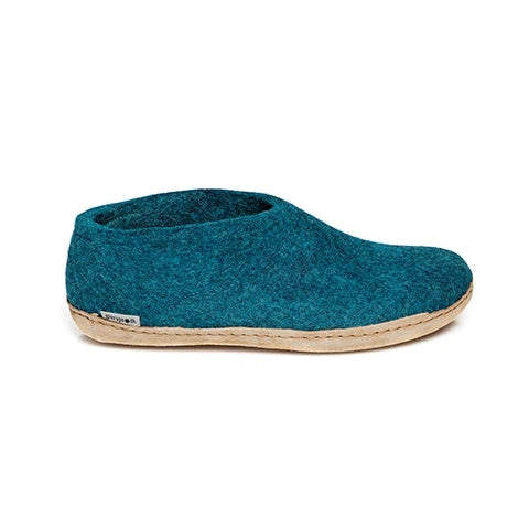 Glerups Leather Sole Shoes - Petrol