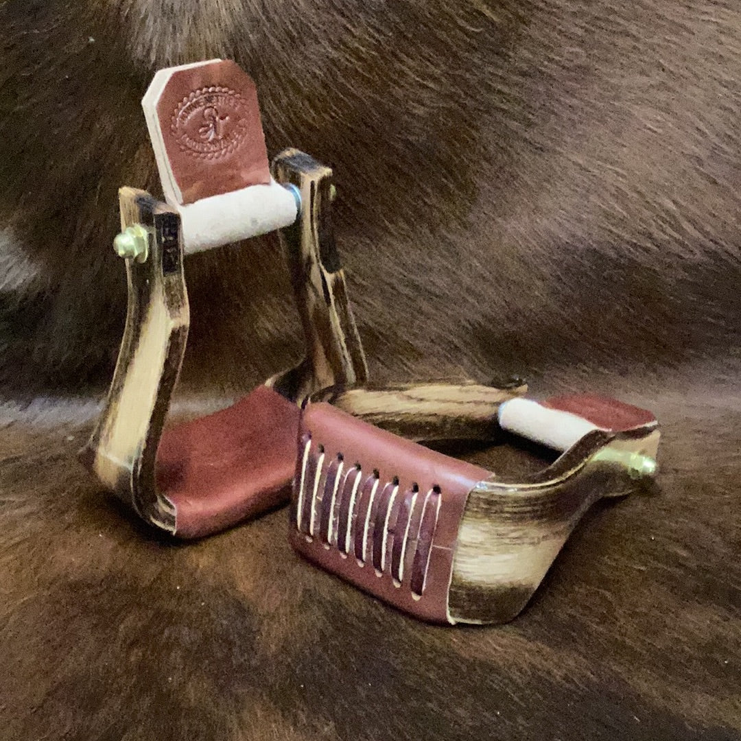 Nettles 3" The 75 Stirrups - Rustic Wrangler