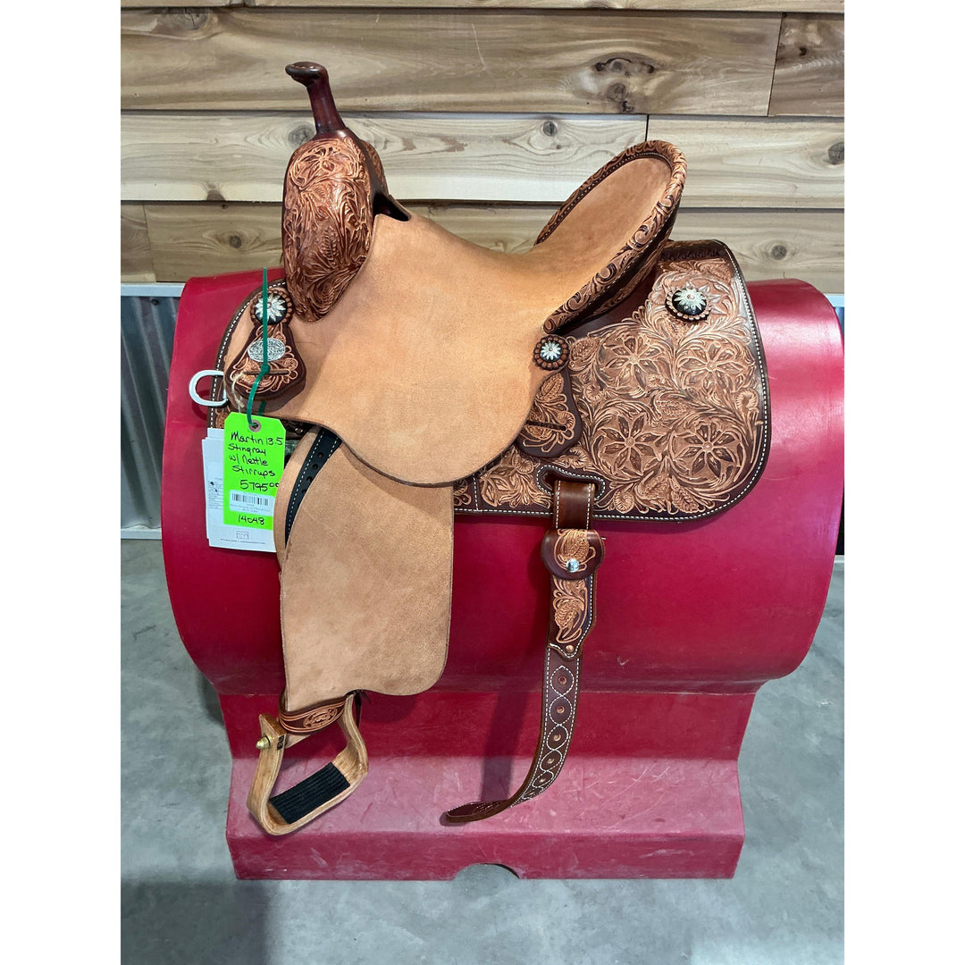 Martin Stingray 13.5"Barrel Saddle-7" Gullet - Irvine Tack &amp; Western Wear