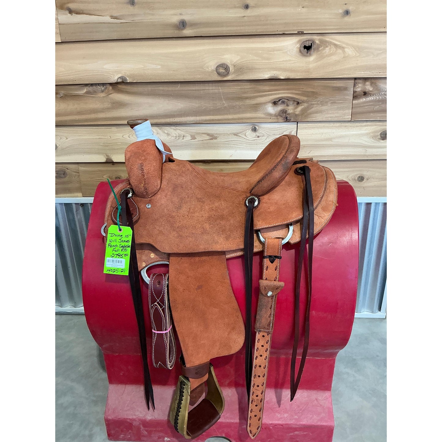 Irvine 15" Will James Ranch Saddle-Full R/O