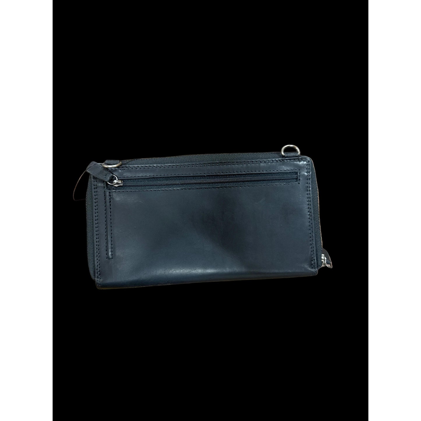 Rugged Earth Leather Horizontal Organizer - Black