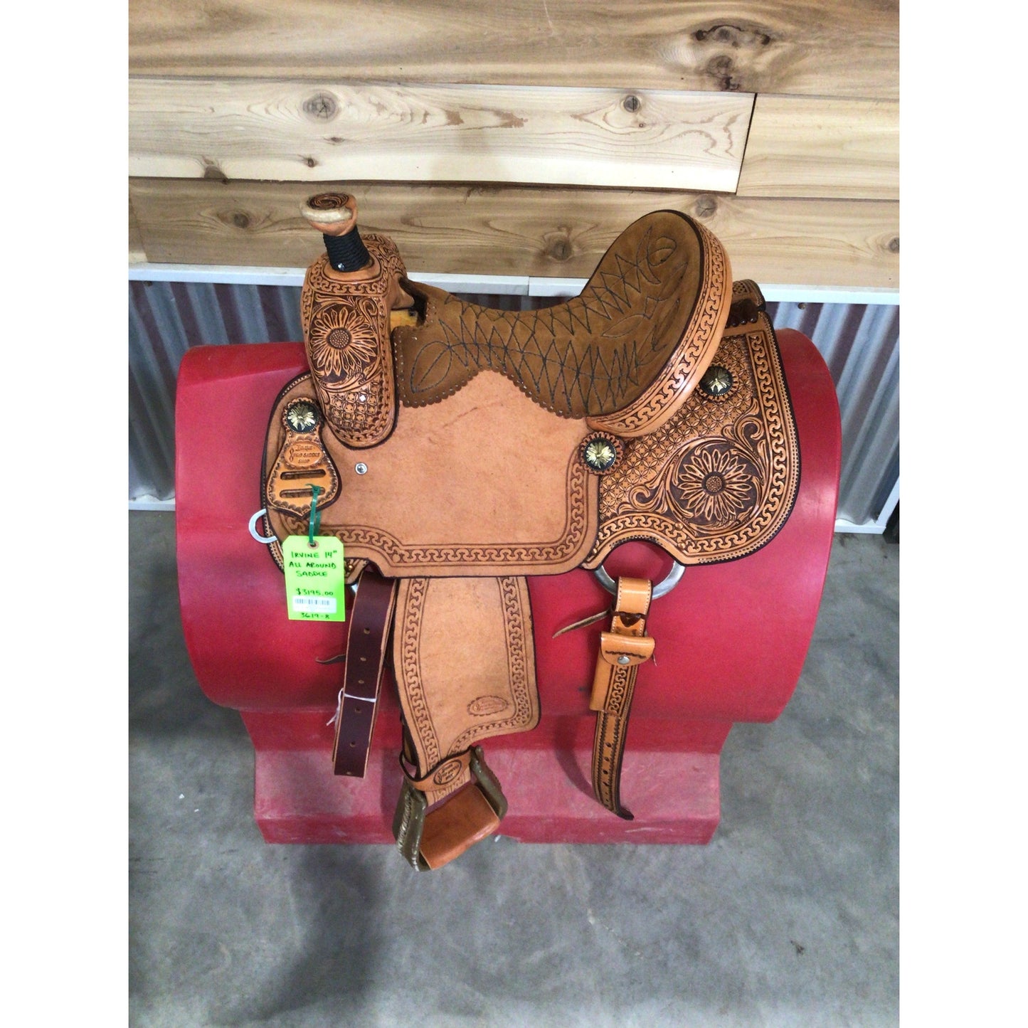 Irvine  14" All Around Saddle-Antique