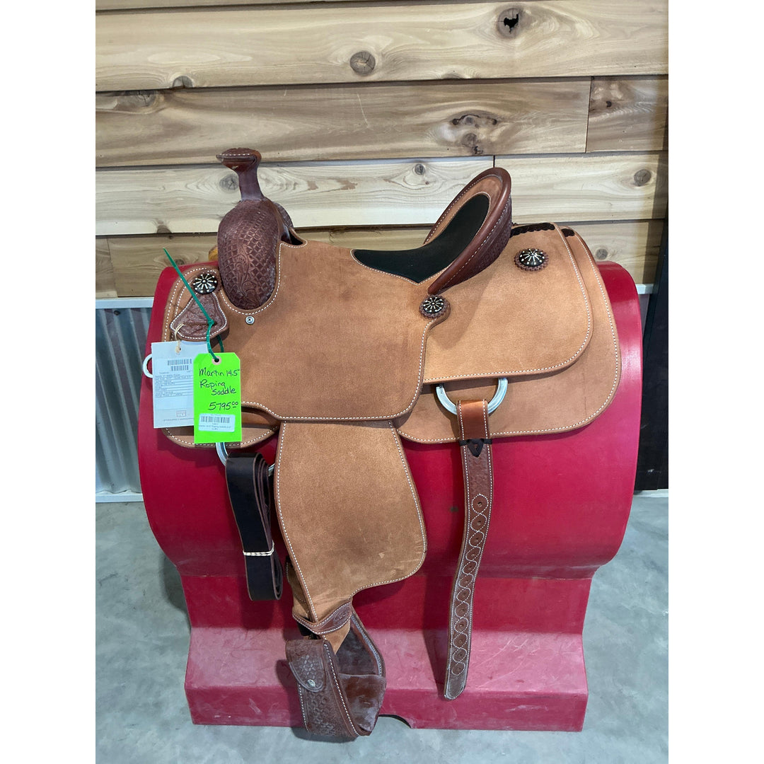 Martin 14.5" Roping Saddle-6.5" Gullet - Irvine Tack &amp; Western Wear