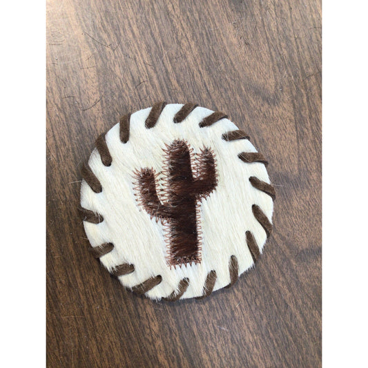 D2W Trading Cactus Coaster with Laced Border