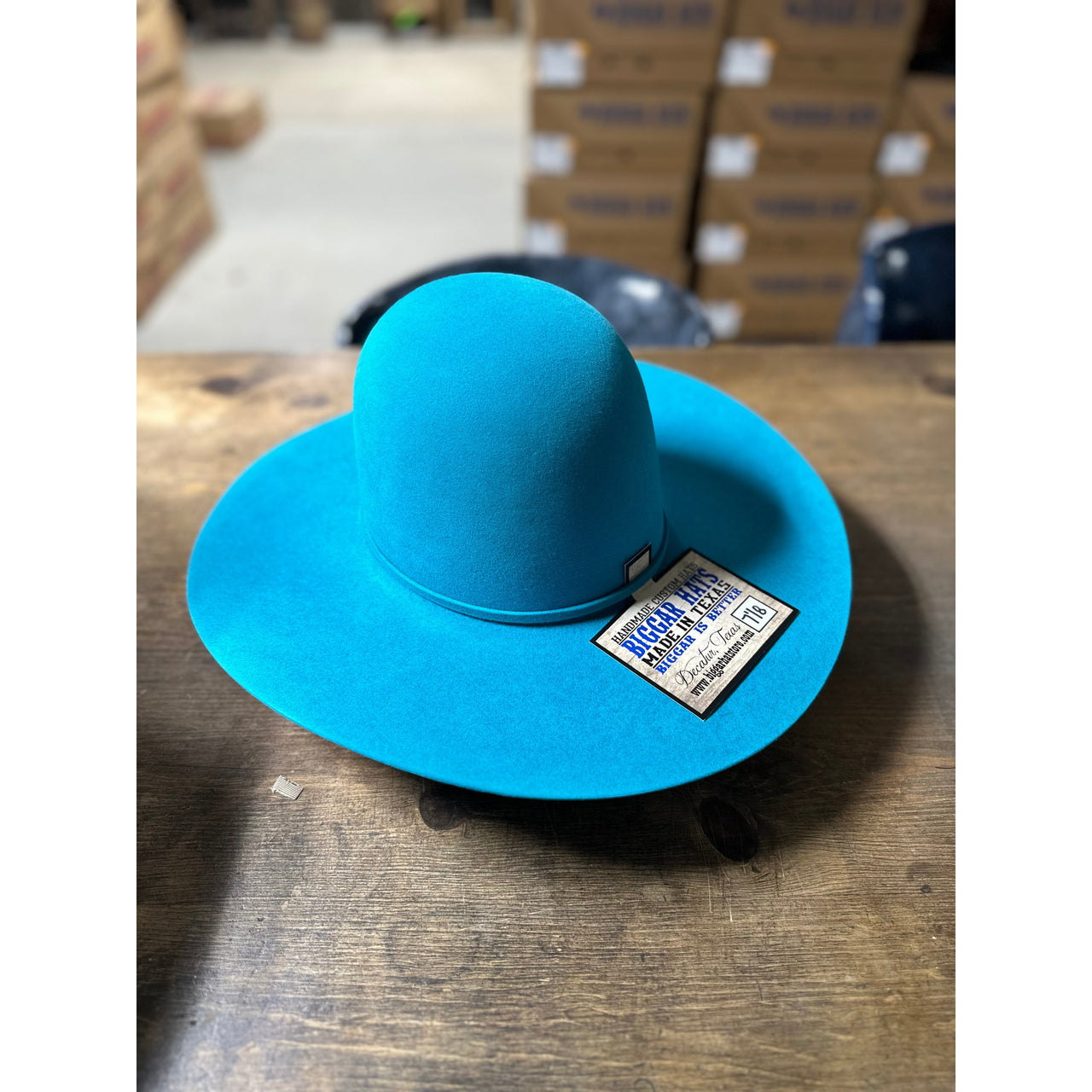 Biggar Hats The Waggoner 10X Felt Western Hat - Turquoise