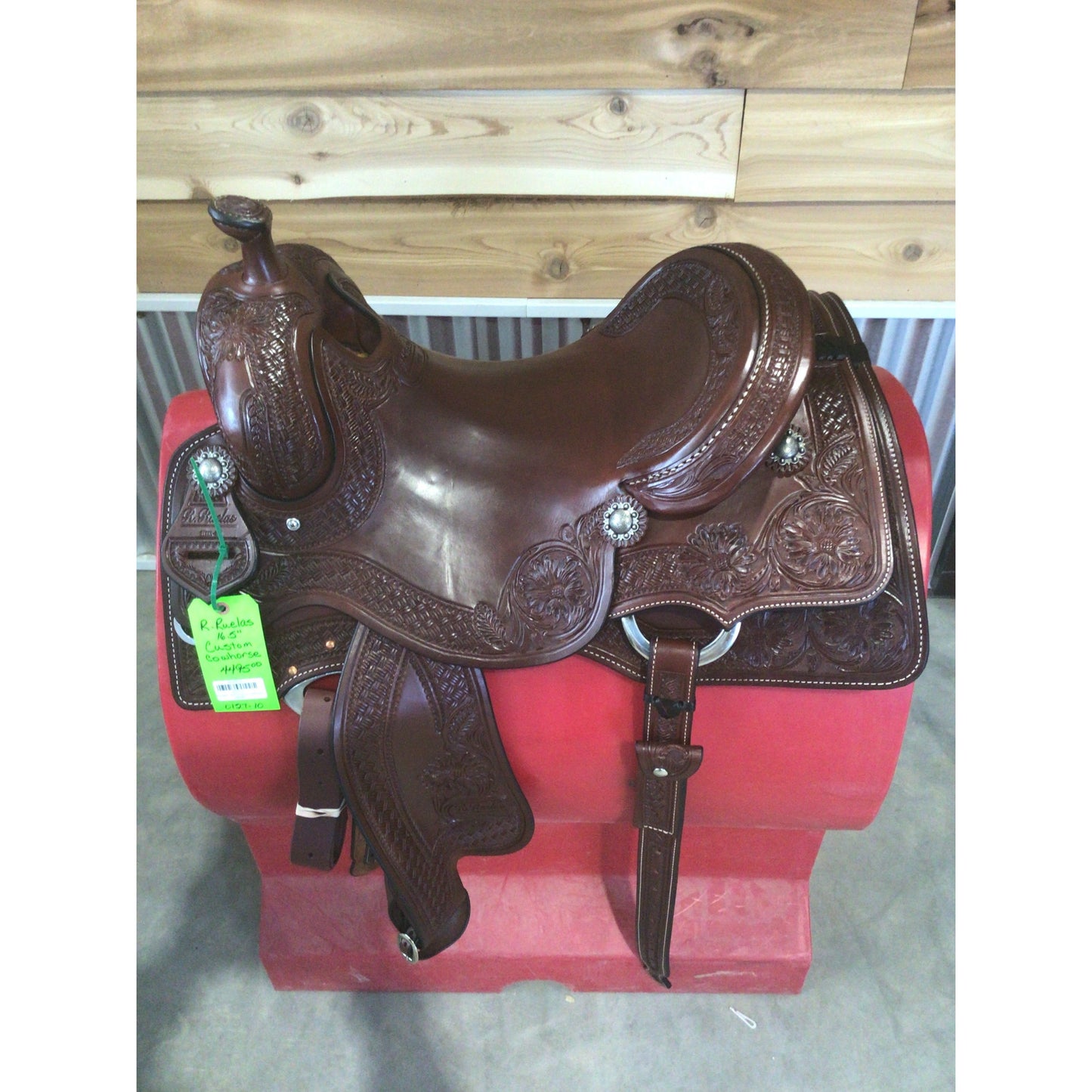 R. Ruelas 16.5" Custom Cowhorse Saddle